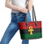 Pan African Ankh Leather Tote Bag Egyptian Cross