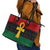 Pan African Ankh Leather Tote Bag Egyptian Cross