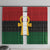 Pan African Ankh Window Curtain Egyptian Cross