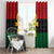 Pan African Ankh Window Curtain Egyptian Cross