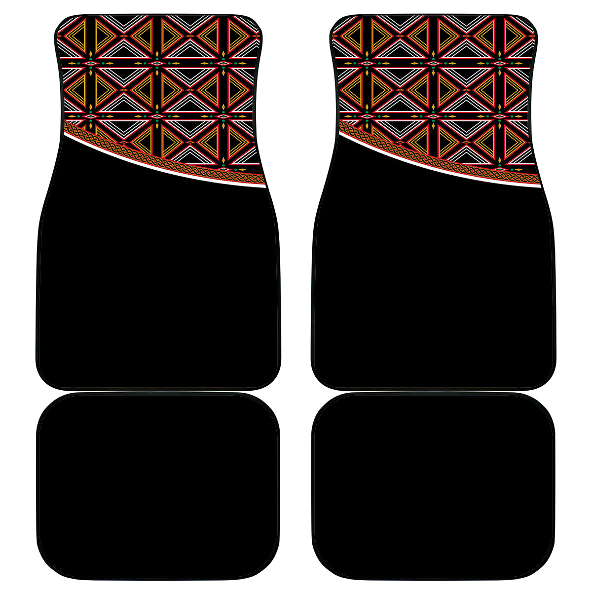 Personalized Bamenda African Car Mats Atoghu Cameroon Print - Wonder Print Shop