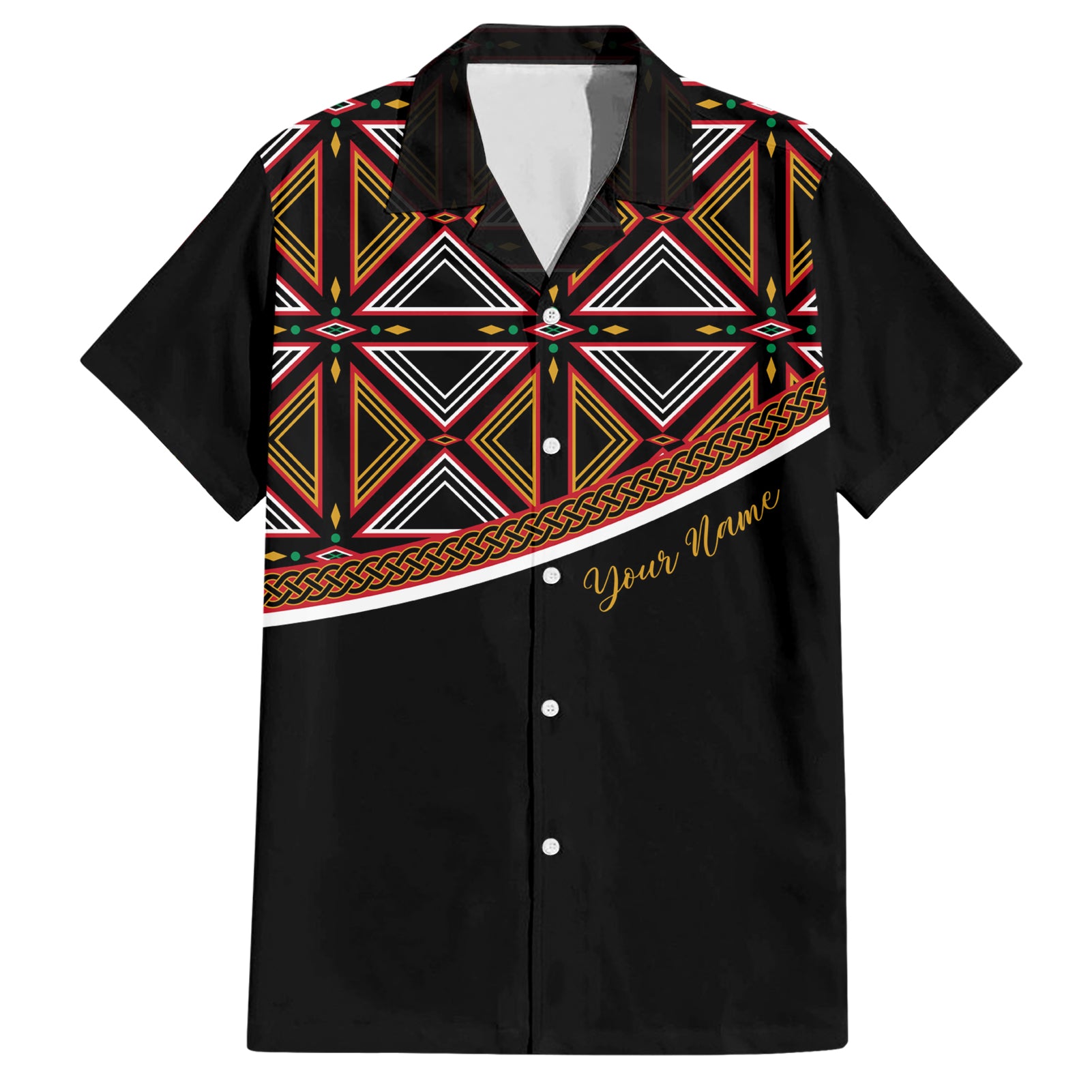 Personalized Bamenda African Hawaiian Shirt Atoghu Cameroon Print - Wonder Print Shop