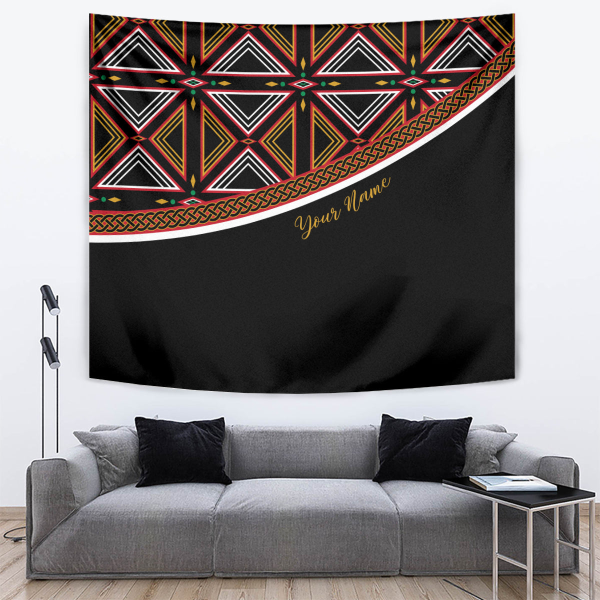 Personalized Bamenda African Tapestry Atoghu Cameroon Print