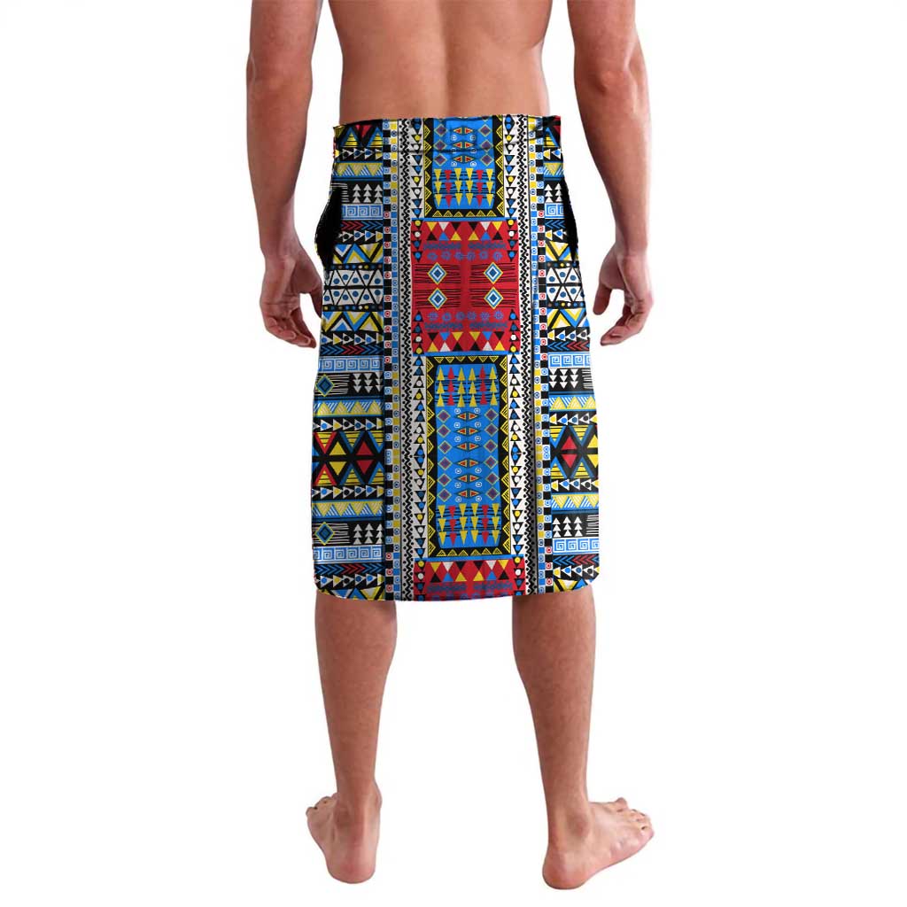 Personalized DR Congo Roots Lavalava African Map in Fingerprint and Tribal Colors