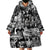 African Wearable Blanket Hoodie Black Power Images - Wonder Print Shop