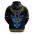 Egyptian Ankh Golden Blue Fire Hoodie - Wonder Print Shop