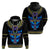 Egyptian Ankh Golden Blue Fire Hoodie - Wonder Print Shop