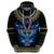 Egyptian Ankh Golden Blue Fire Hoodie - Wonder Print Shop