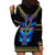 Egyptian Ankh Golden Blue Fire Hoodie Dress - Wonder Print Shop