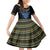 egyptian-ankh-golden-blue-fire-kid-short-sleeve-dress