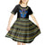 egyptian-ankh-golden-blue-fire-kid-short-sleeve-dress