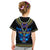 Egyptian Ankh Golden Blue Fire Kid T Shirt - Wonder Print Shop