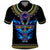 Egyptian Ankh Golden Blue Fire Polo Shirt - Wonder Print Shop