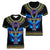 egyptian-ankh-golden-blue-fire-women-v-neck-t-shirt