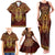 Personalized Anubis Family Matching Tank Maxi Dress and Hawaiian Shirt Ancient Egyptian Pattern In Red - Wonder Print Shop