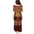 Personalized Anubis Puletasi Ancient Egyptian Pattern In Red