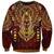 Personalized Anubis Sweatshirt Ancient Egyptian Pattern In Red