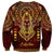 Personalized Anubis Sweatshirt Ancient Egyptian Pattern In Red