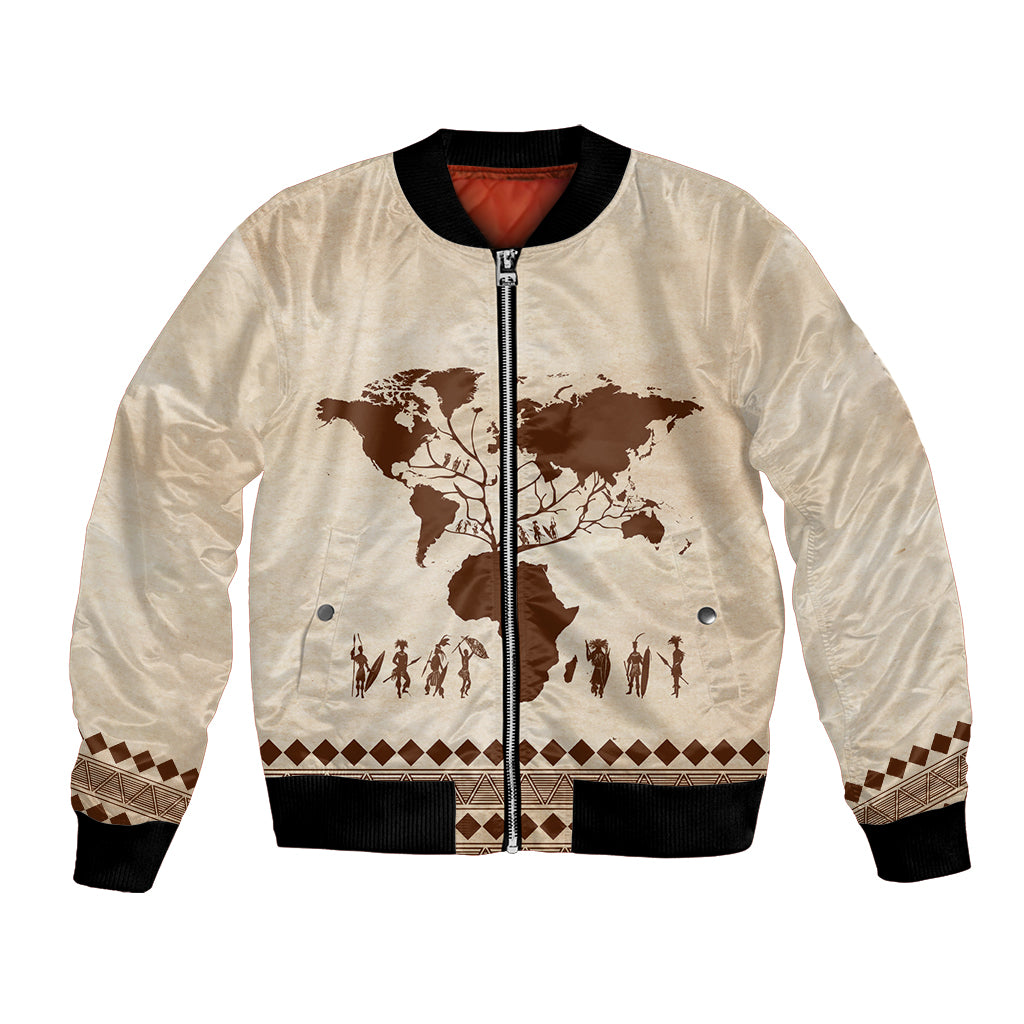 Root Africa Bomber Jacket African Map - Wonder Print Shop