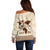 Root Africa Off Shoulder Sweater African Map - Wonder Print Shop