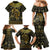 Egypt Pharaoh Family Matching Mermaid Dress and Hawaiian Shirt Egyptian Hieroglyphs and Symbols - Wonder Print Shop