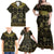 Egypt Pharaoh Family Matching Off Shoulder Maxi Dress and Hawaiian Shirt Egyptian Hieroglyphs and Symbols - Wonder Print Shop