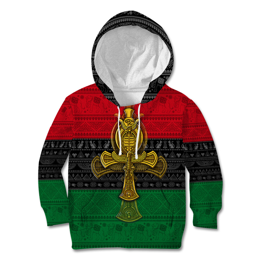 Pan African Ankh Kid Hoodie - Wonder Print Shop