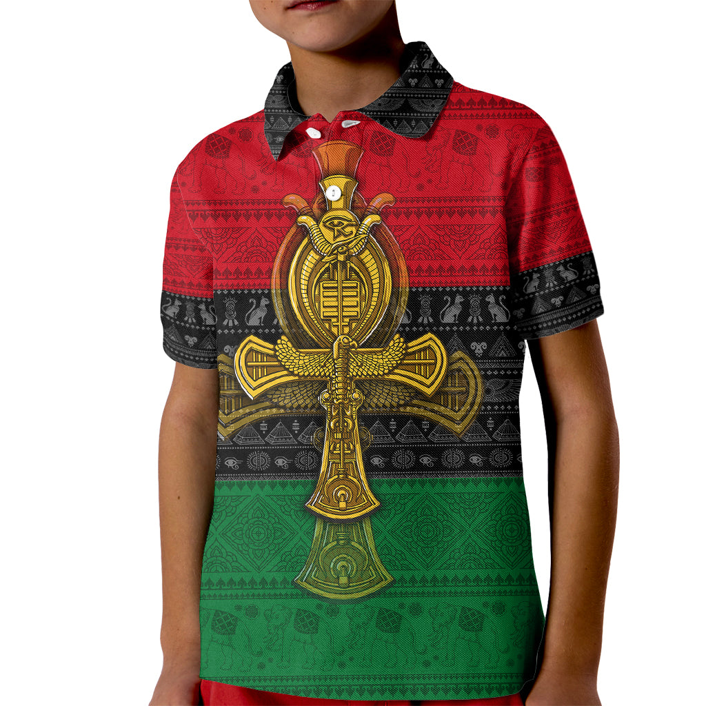 Pan African Ankh Kid Polo Shirt - Wonder Print Shop