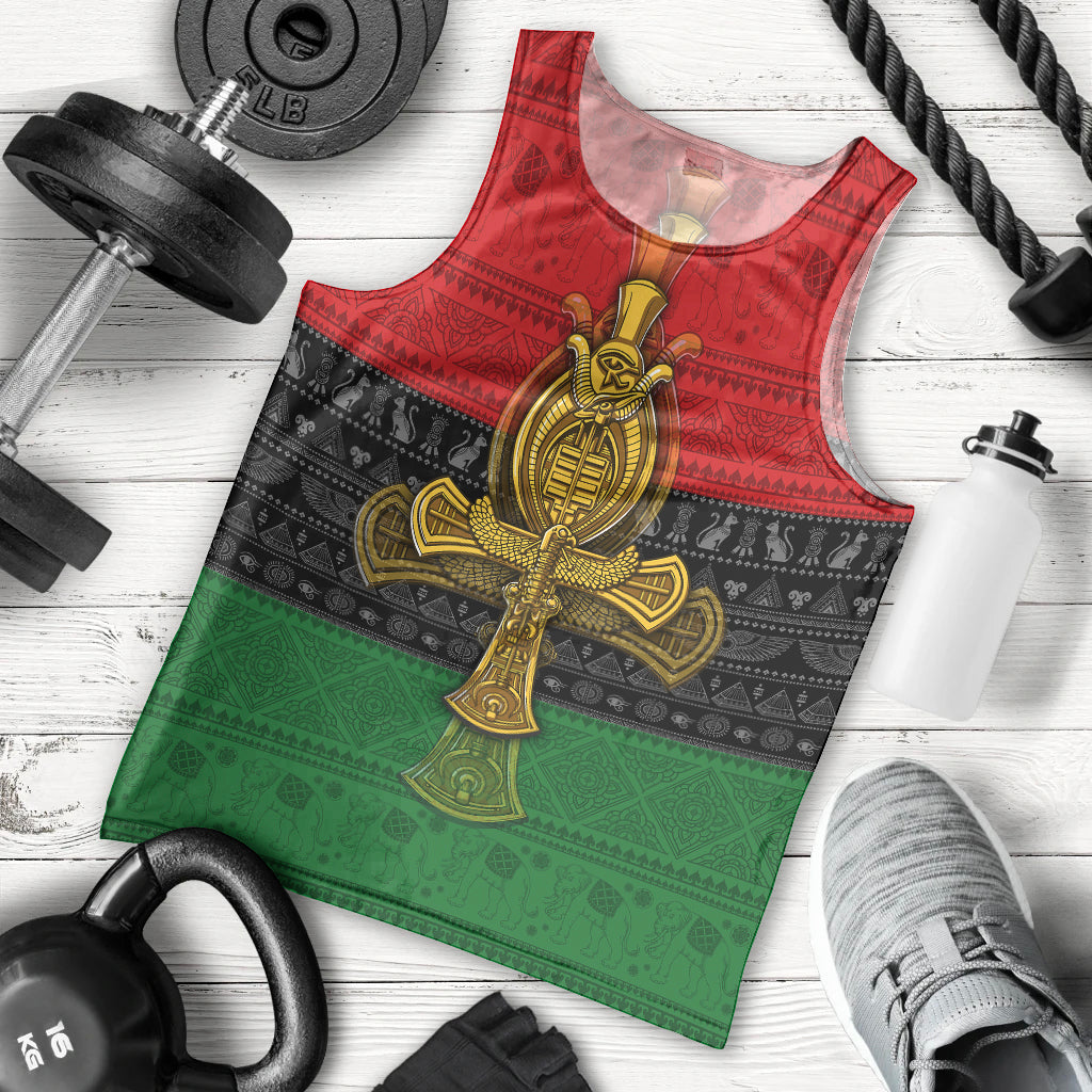 Pan African Ankh Men Tank Top - Wonder Print Shop