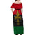 Pan African Ankh Off Shoulder Maxi Dress - Wonder Print Shop