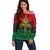 Pan African Ankh Off Shoulder Sweater - Wonder Print Shop