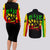 Reggae One Love Couples Matching Long Sleeve Bodycon Dress and Long Sleeve Button Shirts African - Wonder Print Shop