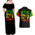 Reggae One Love Couples Matching Off Shoulder Maxi Dress and Hawaiian Shirt African - Wonder Print Shop