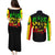 Reggae One Love Couples Matching Puletasi Dress and Long Sleeve Button Shirts African - Wonder Print Shop