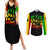 Reggae One Love Couples Matching Summer Maxi Dress and Long Sleeve Button Shirts African - Wonder Print Shop