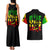 Reggae One Love Couples Matching Tank Maxi Dress and Hawaiian Shirt African - Wonder Print Shop