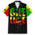 Reggae One Love Family Matching Long Sleeve Bodycon Dress and Hawaiian Shirt African - Wonder Print Shop