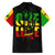 Reggae One Love Family Matching Long Sleeve Bodycon Dress and Hawaiian Shirt African - Wonder Print Shop