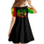 Reggae One Love Family Matching Off Shoulder Long Sleeve Dress and Hawaiian Shirt African - Wonder Print Shop