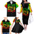 Reggae One Love Family Matching Off Shoulder Long Sleeve Dress and Hawaiian Shirt African - Wonder Print Shop