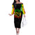 Reggae One Love Family Matching Off Shoulder Long Sleeve Dress and Hawaiian Shirt African - Wonder Print Shop