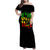 Reggae One Love Family Matching Off Shoulder Maxi Dress and Hawaiian Shirt African - Wonder Print Shop