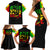 Reggae One Love Family Matching Short Sleeve Bodycon Dress and Hawaiian Shirt African - Wonder Print Shop