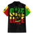 Reggae One Love Family Matching Short Sleeve Bodycon Dress and Hawaiian Shirt African - Wonder Print Shop