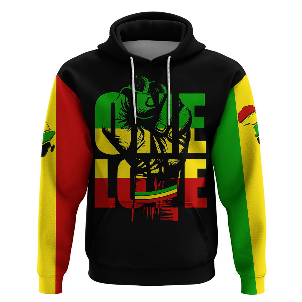 Reggae One Love Hoodie African - Wonder Print Shop