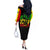 Reggae One Love Off The Shoulder Long Sleeve Dress African - Wonder Print Shop