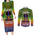 I'm Blunt African Couples Matching Long Sleeve Bodycon Dress and Long Sleeve Button Shirt Black Women Mandala