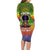 I'm Blunt African Family Matching Long Sleeve Bodycon Dress and Hawaiian Shirt Black Women Mandala