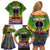 I'm Blunt African Family Matching Off Shoulder Short Dress and Hawaiian Shirt Black Women Mandala