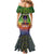 I'm Blunt African Mermaid Dress Black Women Mandala